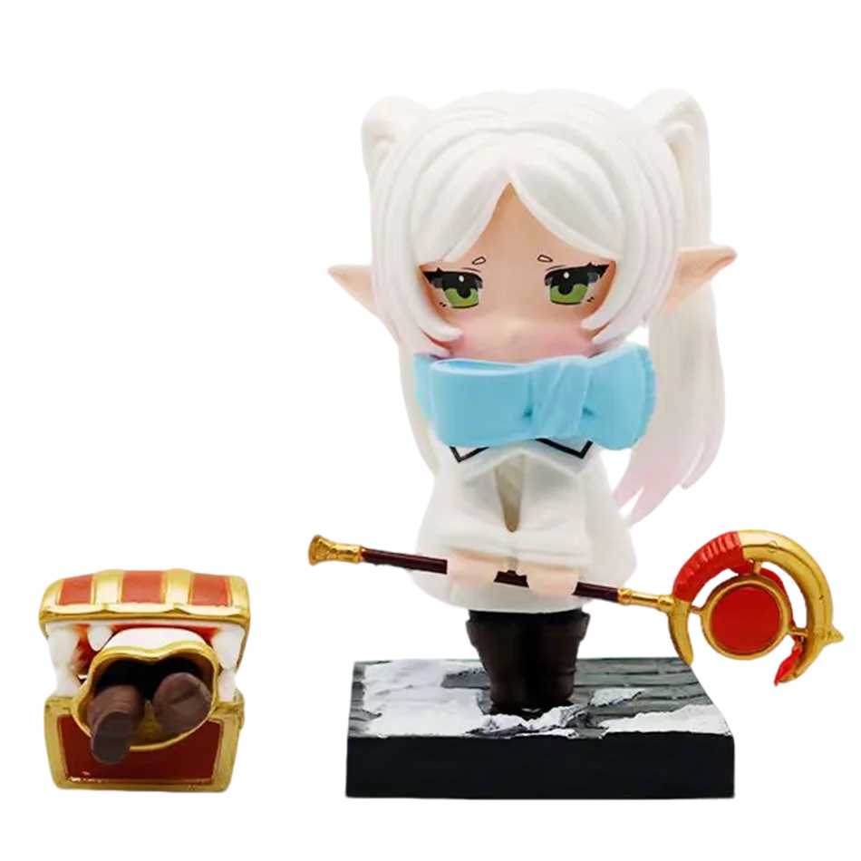 Anime Figure Luminasta Frieren: Beyond Journey's End Winter Clothing Frieren Cartoon Kawaii Model Collection Doll Toy For Kids