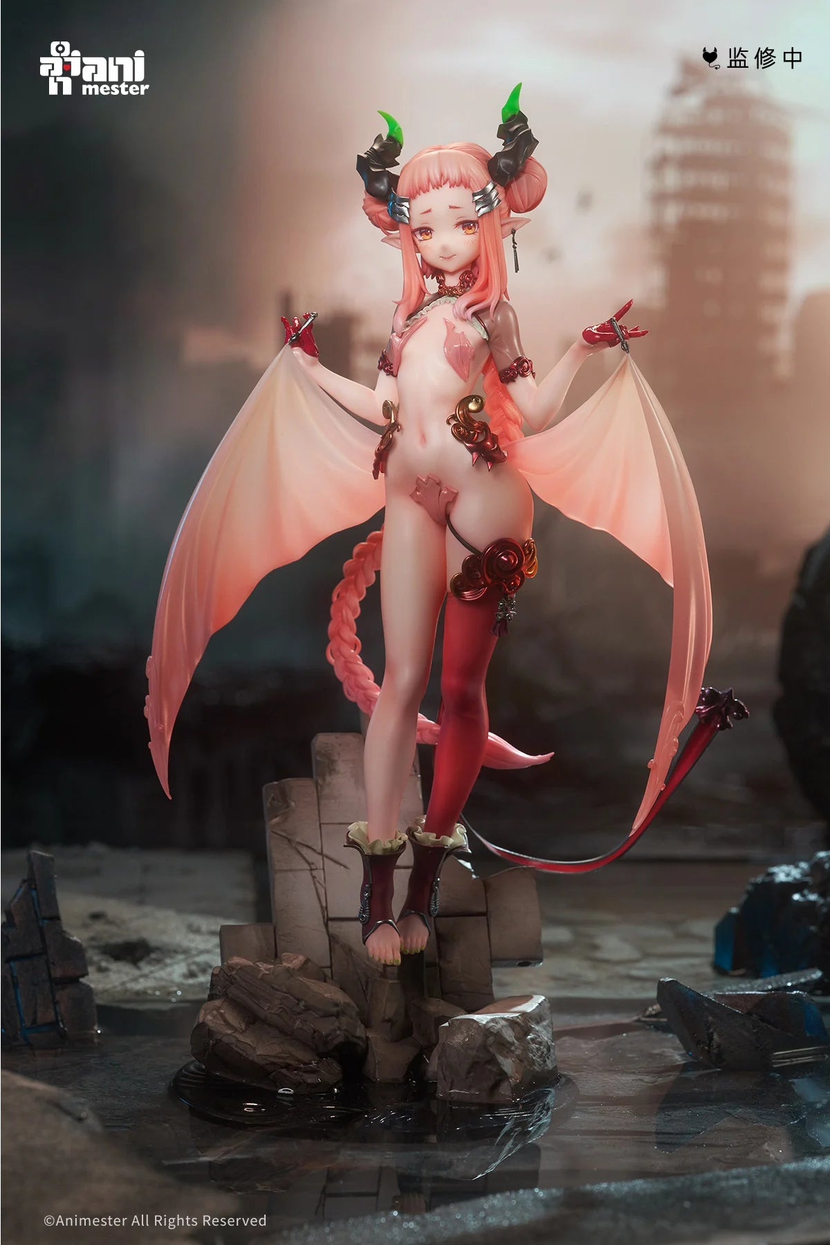 AniMester Little Succubus Yayazi 1/7 Original Machine Girl Figure Model Statue Animation Character