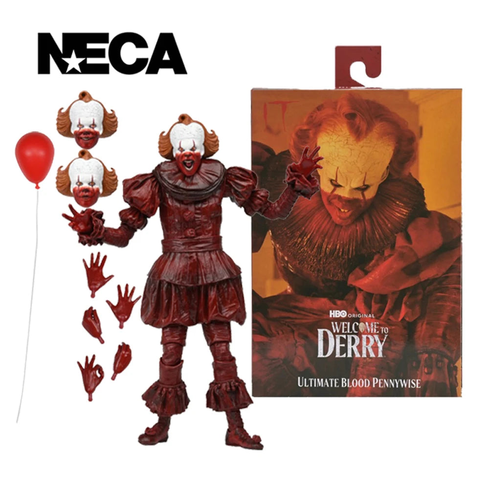NECA Ultimate Blood Pennywise 7" Scale Action Figure Model Doll Garage Kit