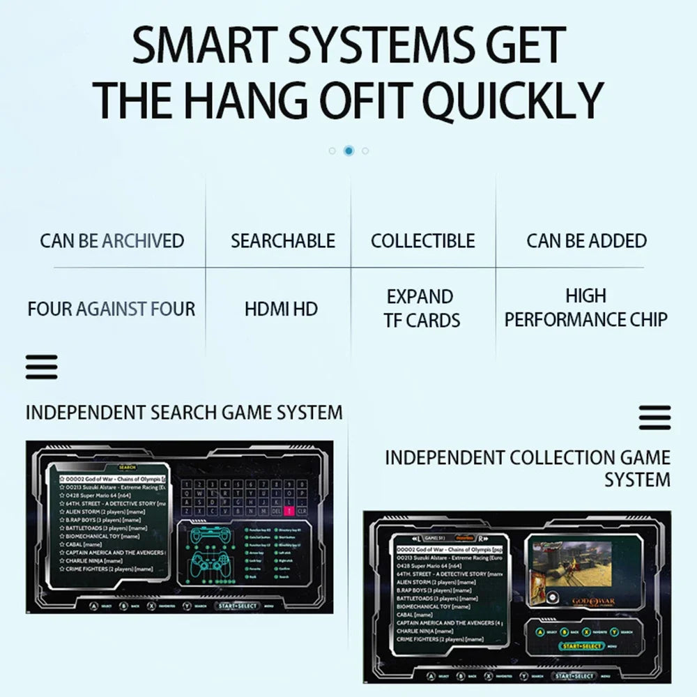 G36 Pro Retro Video Game Console Super Console with Gamepad Built-in 120,000+ Classic Games for PS1/GBA/MD/CPS Kid Gift Game Box