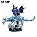 NEW 1646PCS BIG Ice Dragon Building Blocks Animal Model Fire Breathing Dragon Bricks Desktop Display Toys For Kids Gifts Decor