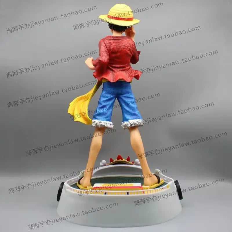 50 cm große Anime-Figur von Luffy aus One Piece, Monkey D. Luffy Actionfigur, Sunshine of the Miles, PVC-Geschenk, Sammlerfigur, Modellspielzeug