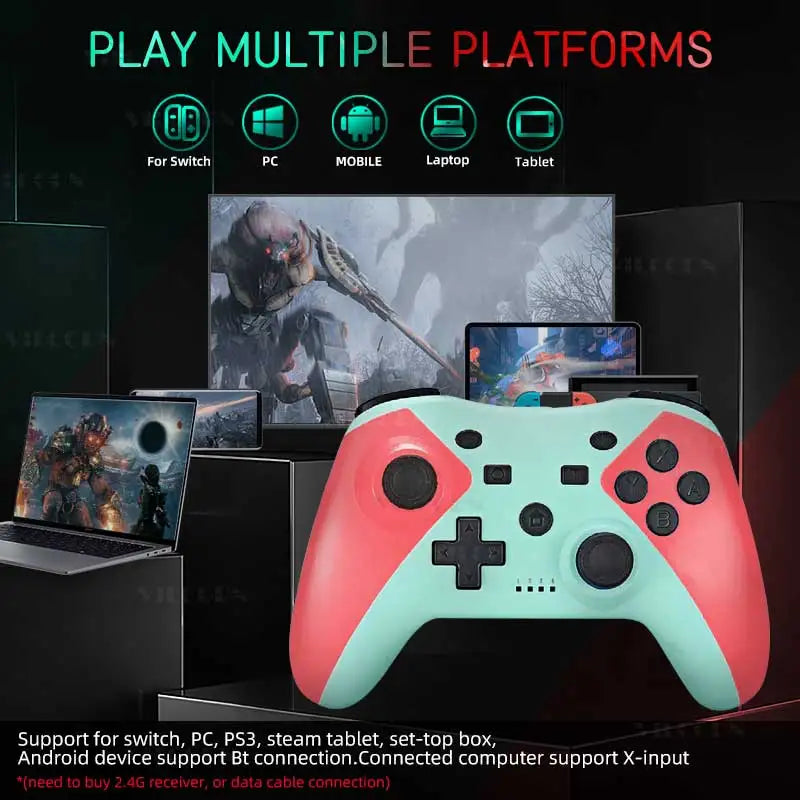 Wireless Gamepad Bluetooth Controller Compatible with Switch/Switch Oled/Switch Lite for PC Control Android/IOS Phone