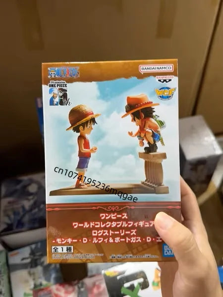 Original Bandai ONE PIECE WCF LOG STORIES Luffy Nami Eneru Anime Action Figures Model WCF desktop Ornaments Gift Decorations