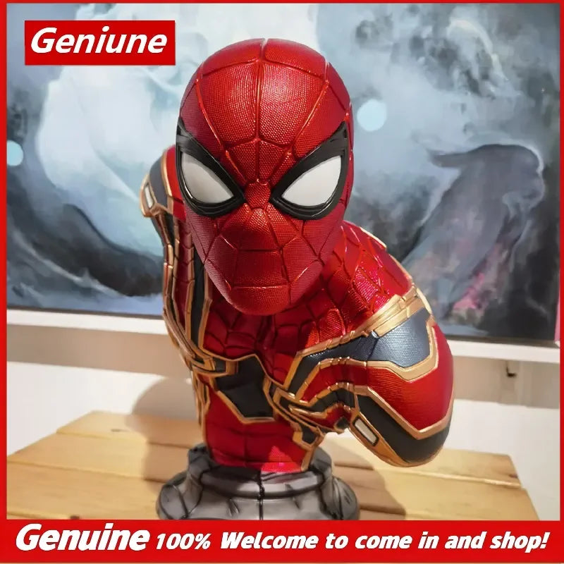 In Stock Marvel Spider-Man Bust Far From Home Movie Gk Resin Statue Collectible Superhero Figure Desktop Decor For Collectors