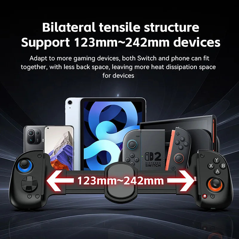 Ipad GamePad Usb-C BT Dual-mode connection For Andriod IOS  Switch Game Controller Streaming game stretch controller