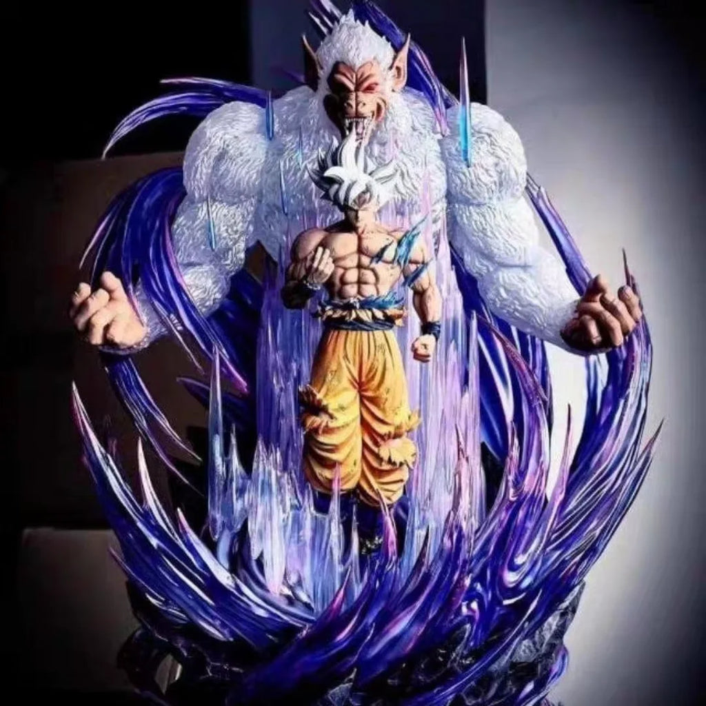 Hot 31cm Dragon Ball Great Ape King Son Goku Ultra Huge And Domineering Action Figurine Statue Model Collection Ornament Gift