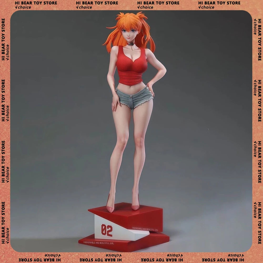 Asuka Langley Soryu Figure Ayanami Rei Figure Shikinami Asuka Rangurē Figurine Anime Periphery Model Statue Doll Collection Toys