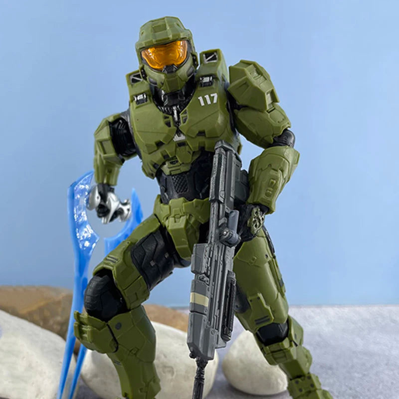 Halo 5:Guardians Master Chief 18cm Infinate Mjolnir Mark Vi Gen3 Action Figure Collection John117 Movable Pvc Model Dolls Toys