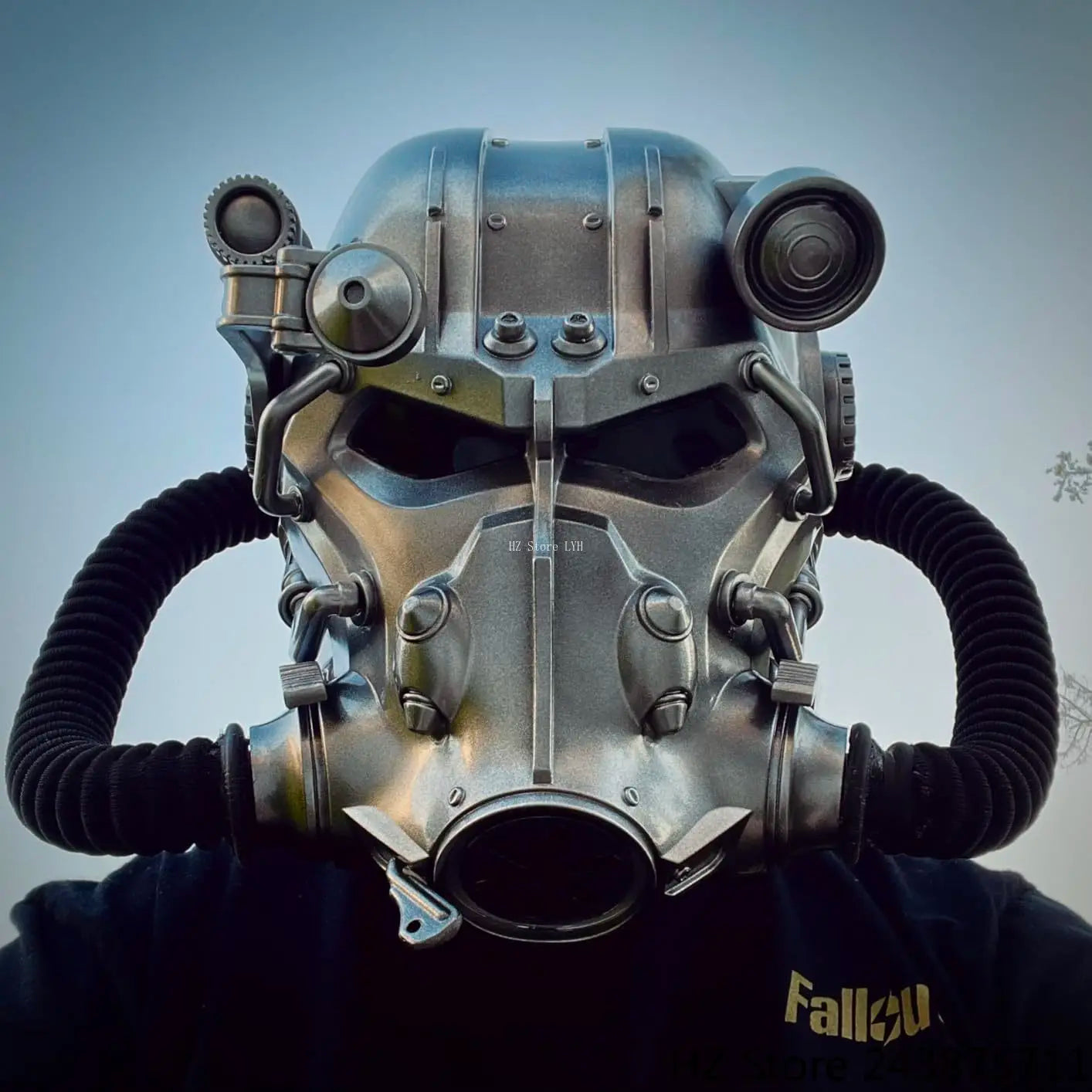 Fall-out 4 Powered Armor Helmet Mask for Man Resin Halloween Mask Masquerade Carnival Party Cosplay Props for Adult gift TK064