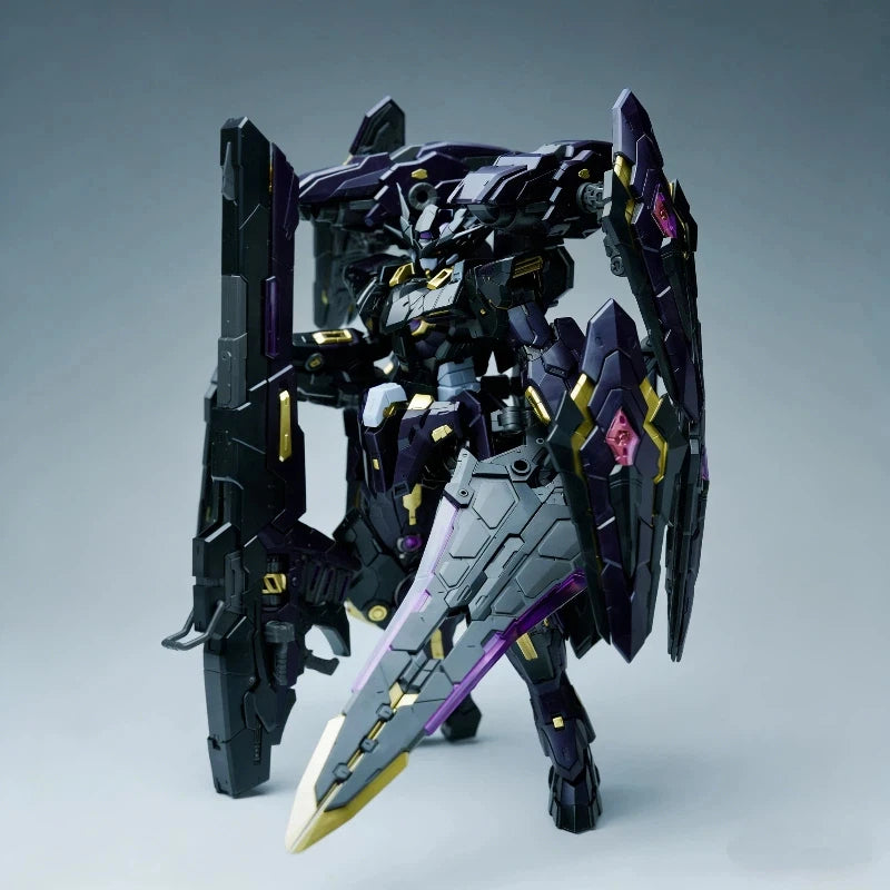 IronToys Star Fall 1/100 Mecha Model Kit Alloy Frame Assembled Toy Action Figures With Display Base Stand Desktop Decor Boy Gift