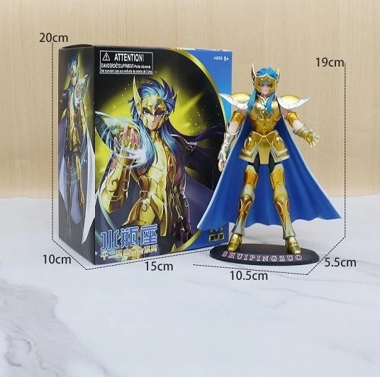Anime Saint Seiya gold saints Statue model Desktop decoration GK Collection handmade model PVC material.toy gift kid