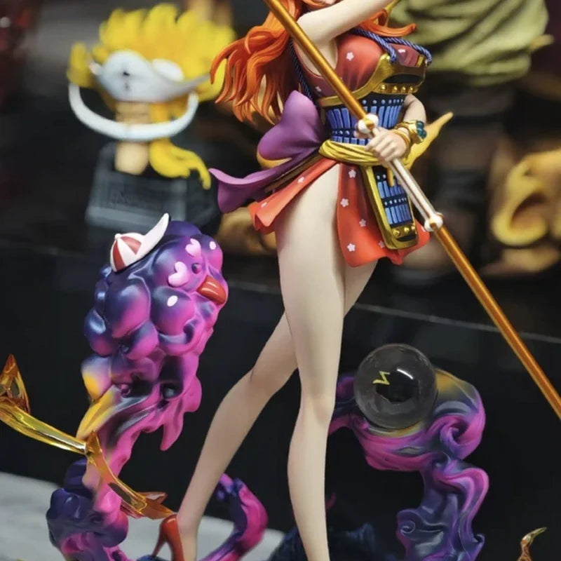 In Stock One Piece Nami Figures Ghost Island Samurai Pvc 30cm  Anime Figure Lk Studio Statue Collection Model Ornament Gift Toy