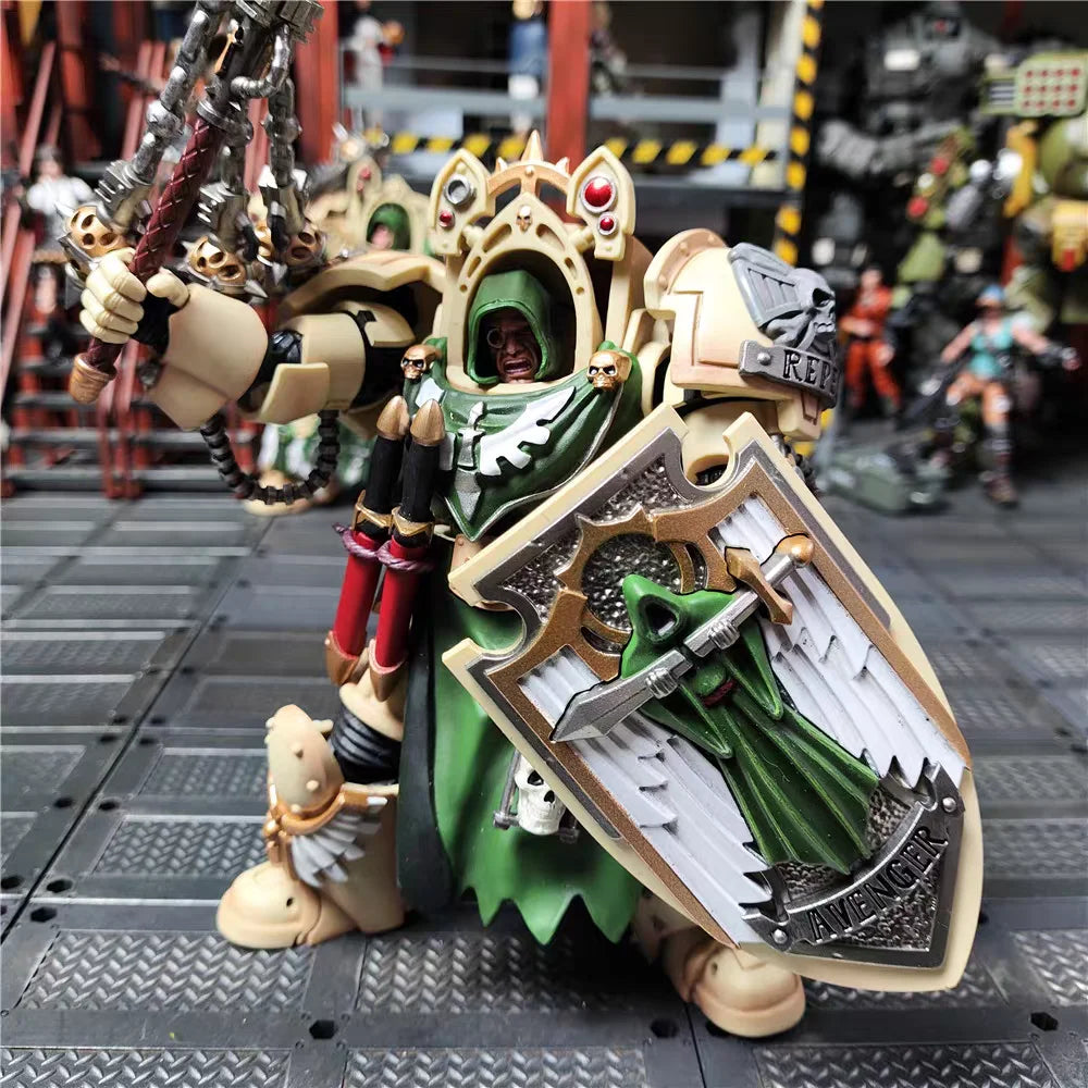 【JOYTOY】Warhammer 40K 1/18 Action Figure Dark Angel Deathwing Knight 3 Pieces Anime Military Model Toy Gift Collection