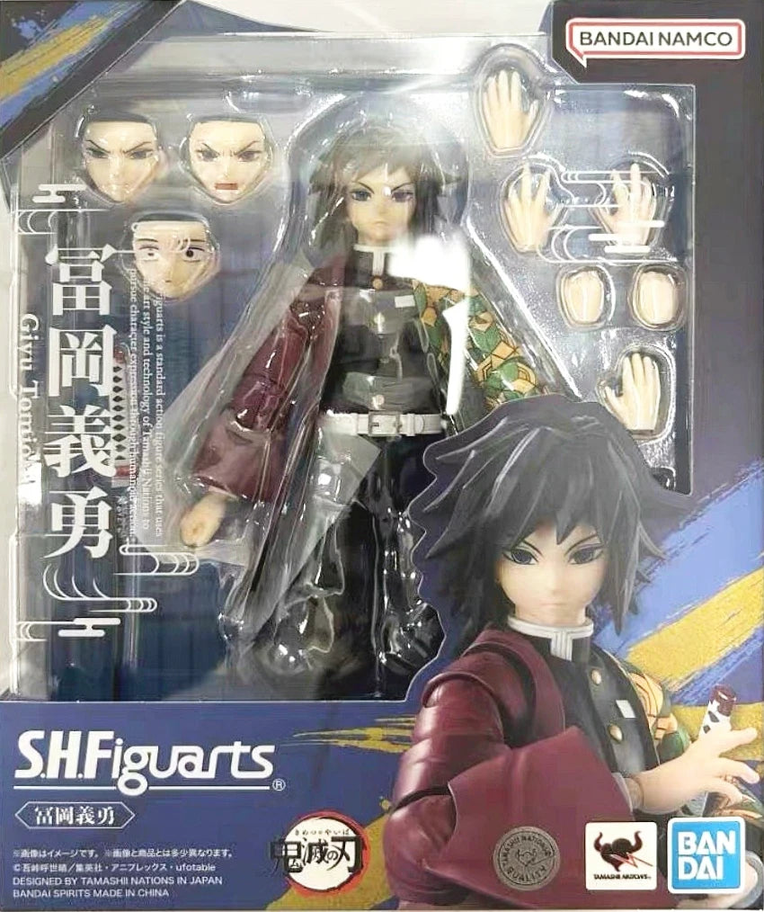 New Original In Stock Bandai S.H.Figuarts Demon Slayer Kamado Tanjirou&Kamado Nezuko Action Figure Anime Model Desktop Toy Gift