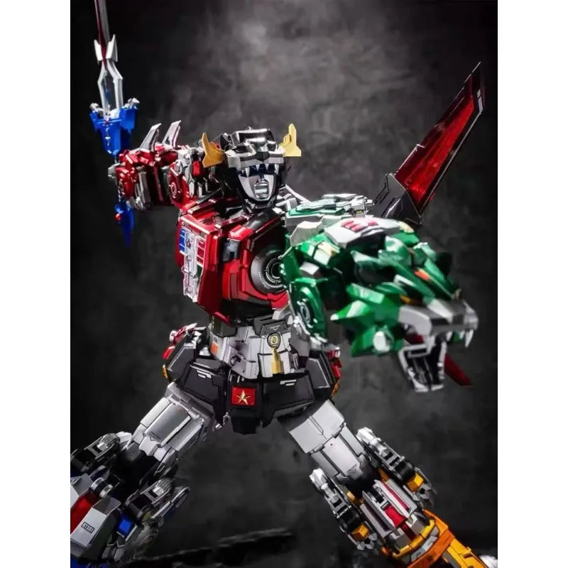 In Stock Transformable and Combining Model Reignite Beast King Reborn-01 LED Base Alloy Detachable Robot Lions Action Figure