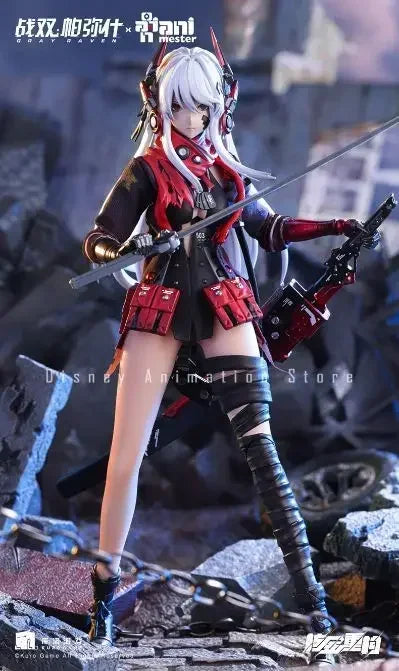 In Stock 100% Original Nuclear Gold Reconstruction Animester Lucia Crimson Abyss Gray Raven：Punishing 1/9 20cm Anime Model Hobby