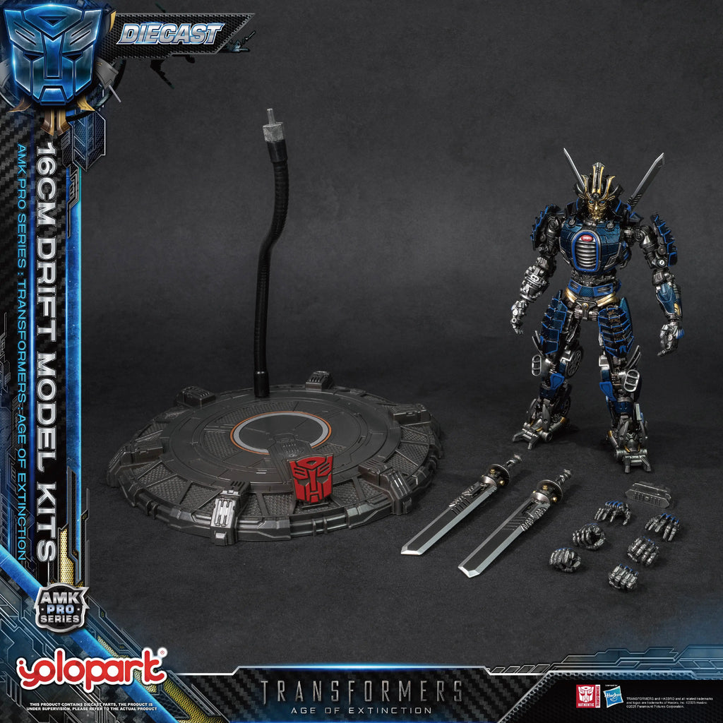 New 2025 Yolopark Amk Pro Series Transformers Age Of Extinction Drift Alloy Collect Commemorate Model Action Figure Toys Gifts