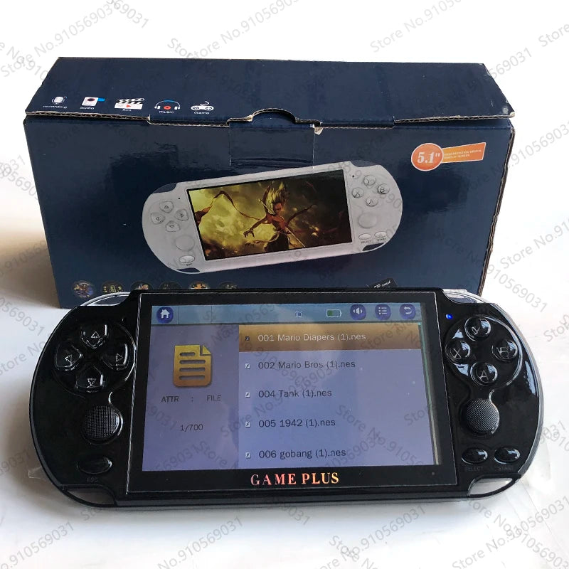 5,1 Zoll 8 GB X9 Handheld-Spiel-Player Videospielkonsole Player für PSP