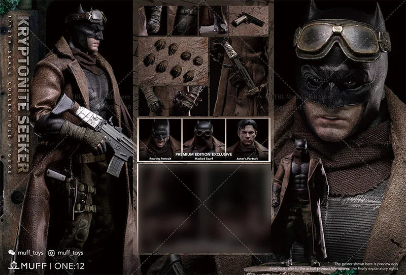 In Stock MUFF TOYS MF07 1/12 Scale Collectible Desert Bat Hero Ben Affleck 6Inch Full Set Male Soldier Action Figure Body Doll