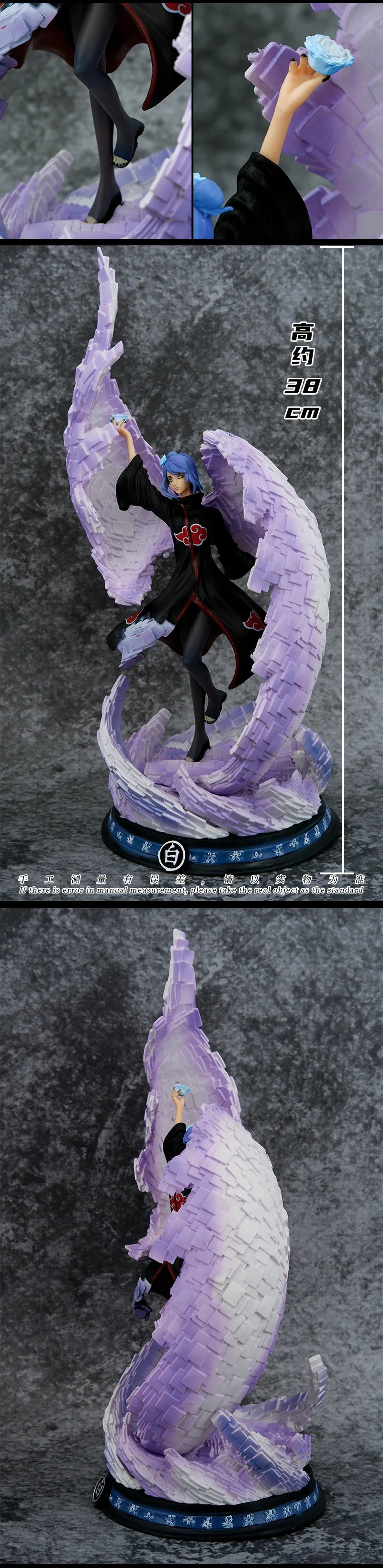 38CM GK Konan Actionfigur Akatsuki Papierregen Statue