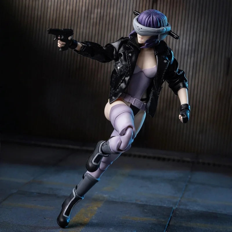 Hiya Esg0202 1/12 Scale Motoko Kusanagi Anime Action Figure - Stand Alone Complex Mobile Suit Girl Doll 6 Inch Collectible Toy