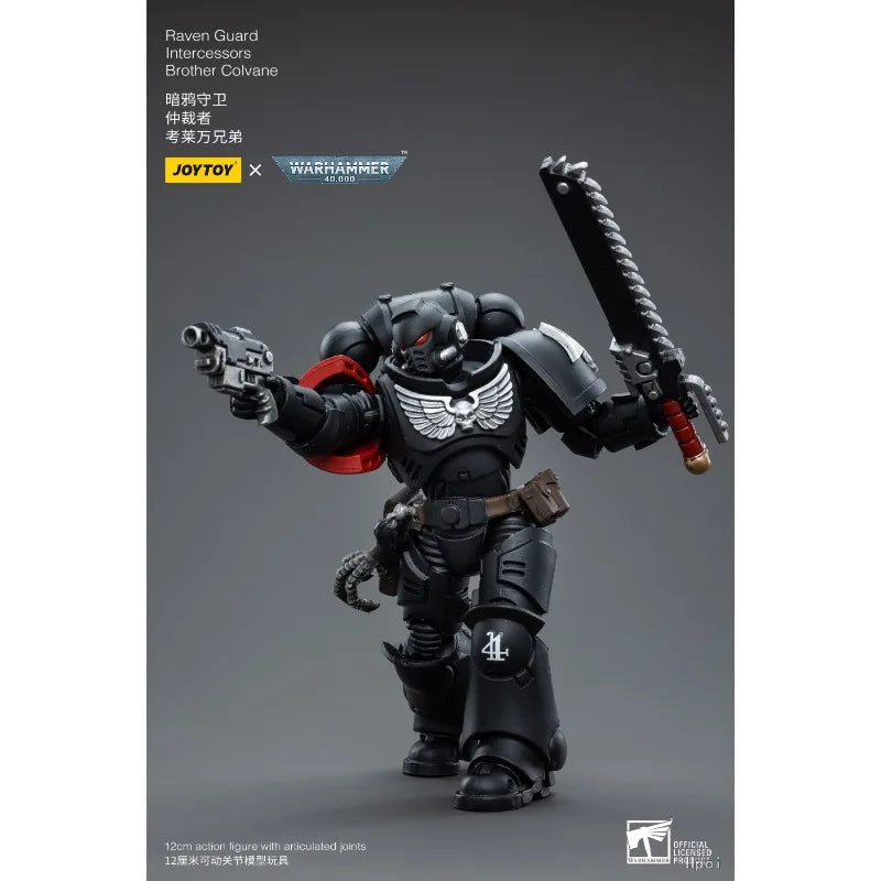 [In Stock] JOYTOY Original 40K1/18 Mobile Doll Warhammer 40000 Dark Crow Guard Arbitrator Mobile Joint Model Toy Gift Collection