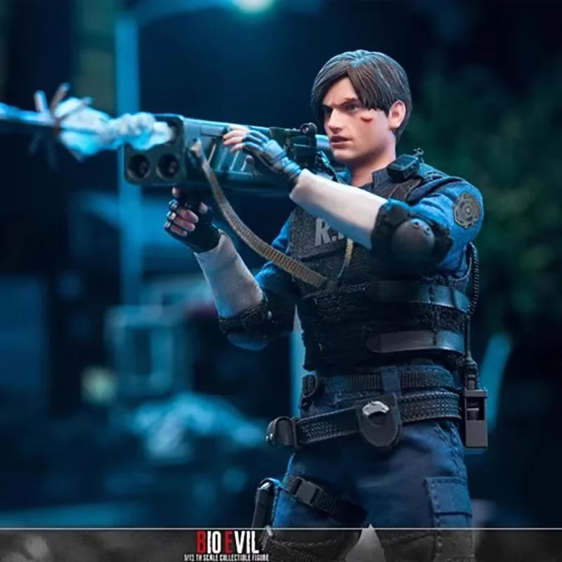 Limtoys Residentevil Leon Rpd Officer 1/12 Scale Articulated Collectible Action Figure Deluxe Version For Game Collectors