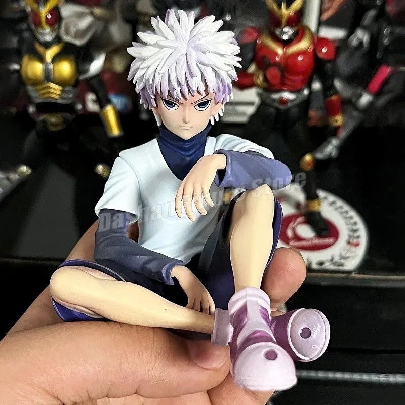 PG Hunter×Hunter GON FREECSS Killua Zoldyck екшън фигурка Noodle Stopper Аниме Killua фигурка статуя кола орнаменти PVC модели играчки