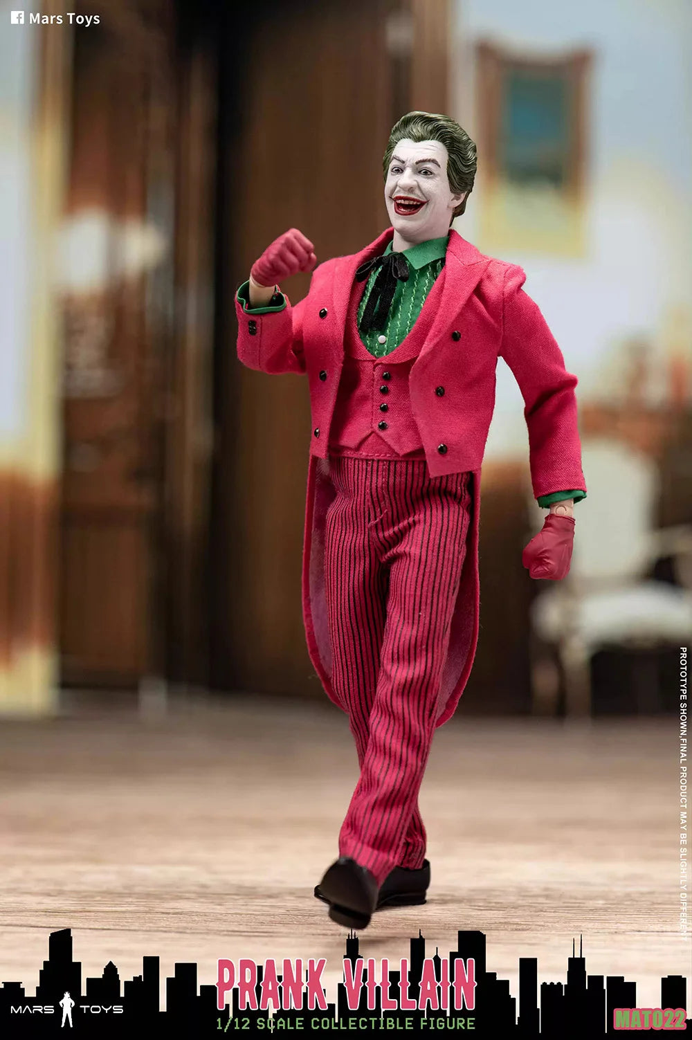 Mars Toys MAT022 1/12 Scale Prank Villain Action Figure 6'' Male Soldier Figurine Model Full Set Collectible Toys Doll