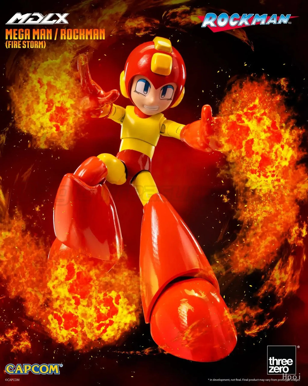 【MT】threezero 3Z0874 MDLX Megaman (FIRE STORM) Action Figure Model Toy Gifts