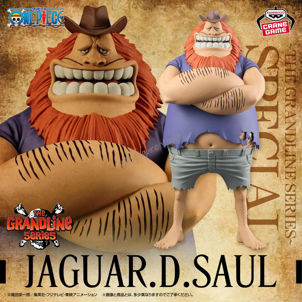 Offiziell lizenziertes One Piece DXF THE GRANDLINE SERIES SPECIAL JAGUAR D SAUL Modell von Bandai – Hochdetailliertes Spielzeug – Geschenk