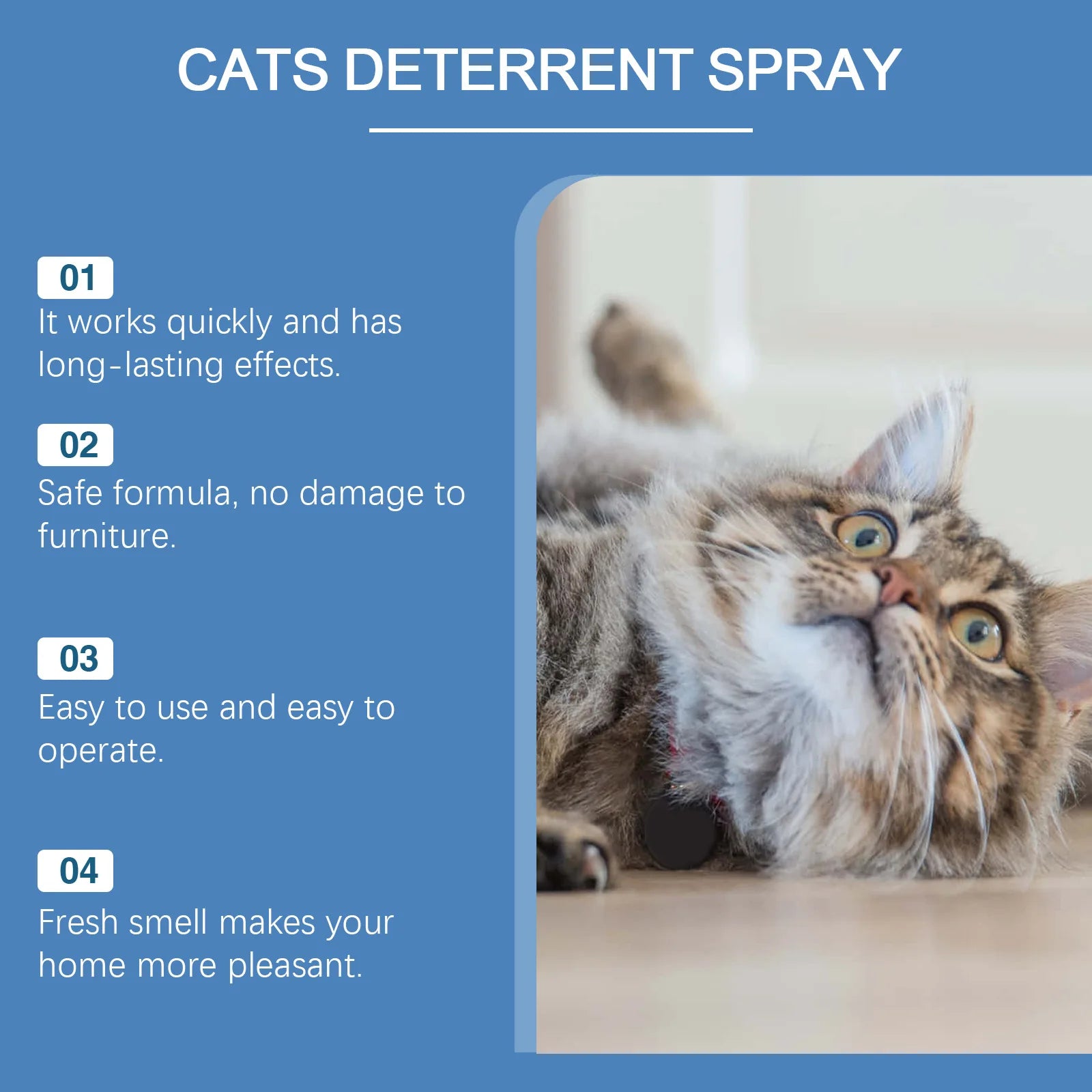 Cats Deterrent Spray Natural Plant Formula Furniture Bed Scratching Sofa Protector Repeller Anti Gnawing Scratching Training Aid