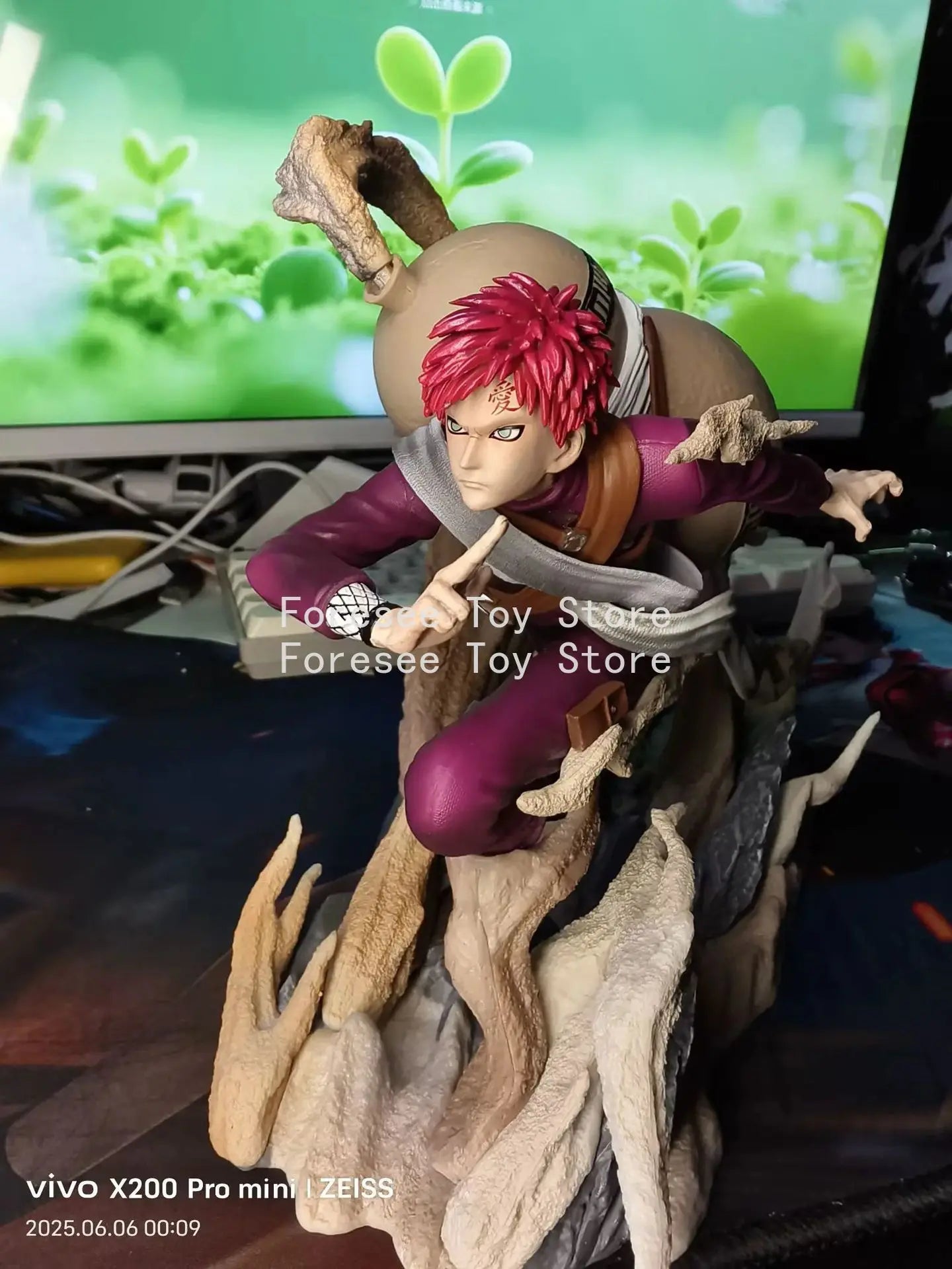 19cm Kimimaro Gaara Figure NARUTO Battle Version Anime Figures PVC Collection Desktop Ornament Decoration Best Gift for Children