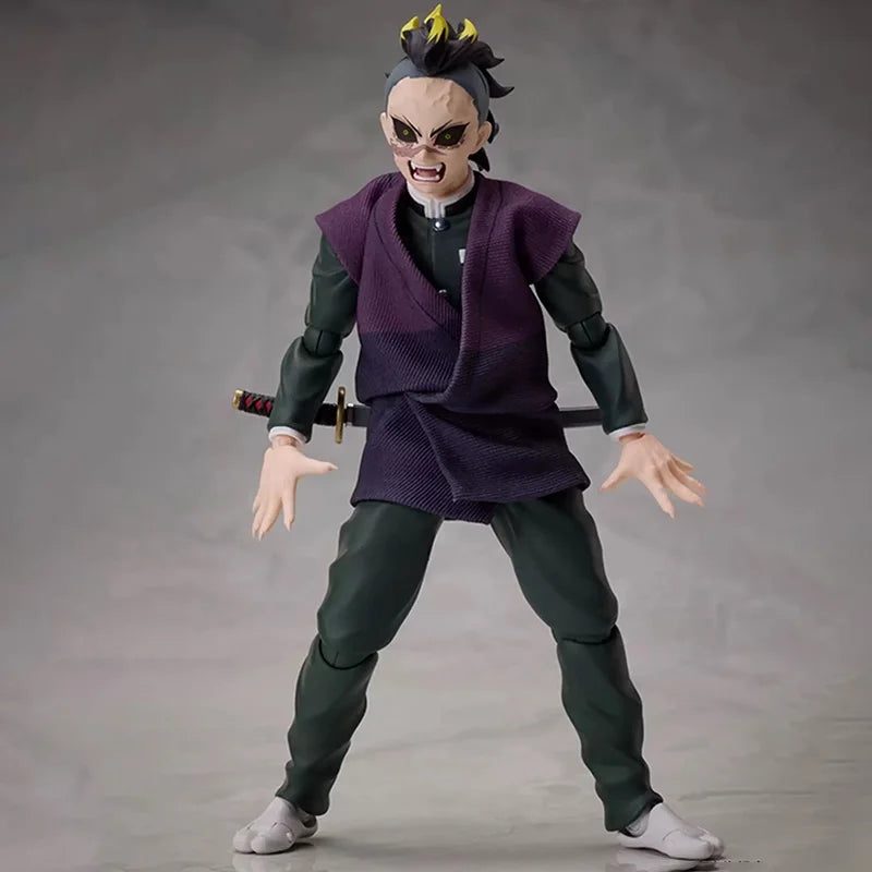In Stock Original Aniplex+ Zero G Act Buzzmod Shinazugawa Sanemi Shinazugawa Genya 15cm Animated Action Set Model Toy