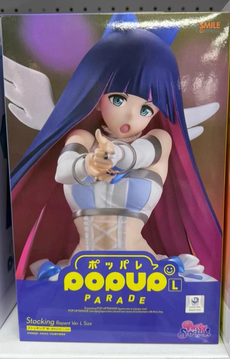 Pop Up Parade Series Panty And Stocking With Garterbelt ver.L Size Figures Official Collectible PVC Display Model For Anime Fans