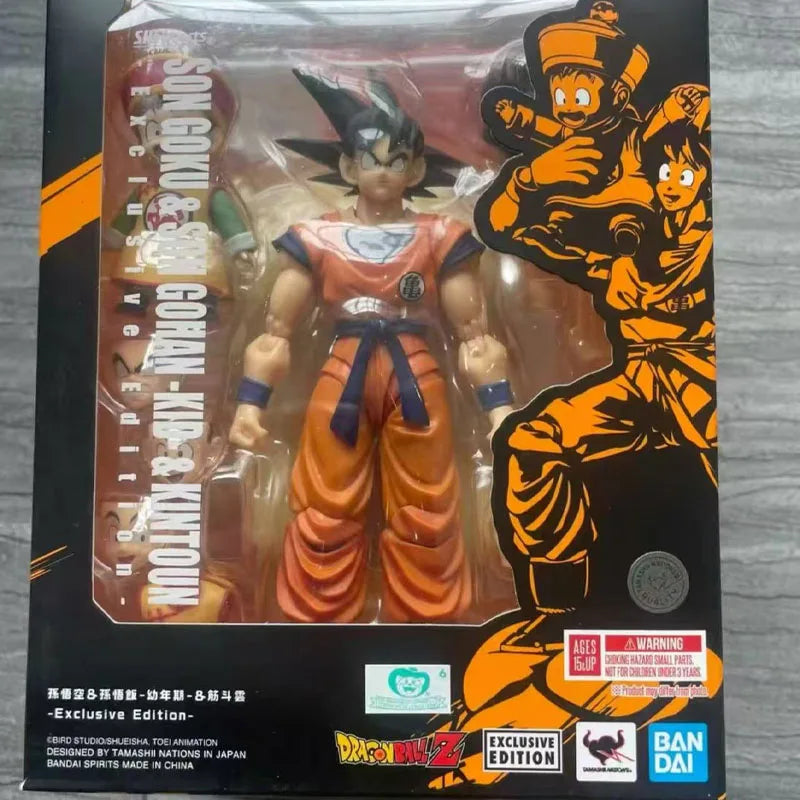 Brand new In Stock BANDAI Original Box S.H.Figuarts DRAGON BALL SON GOKU SON GOHAN SHF Action Figure Model Toy Gift for Kids
