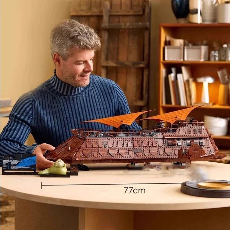 3942pcs Sarlacc Pit Showdown Jabba's Sail Barge Star Battle Puzzle Assembly Model 75397 Bricks For Adult Kids Birthday Gifts