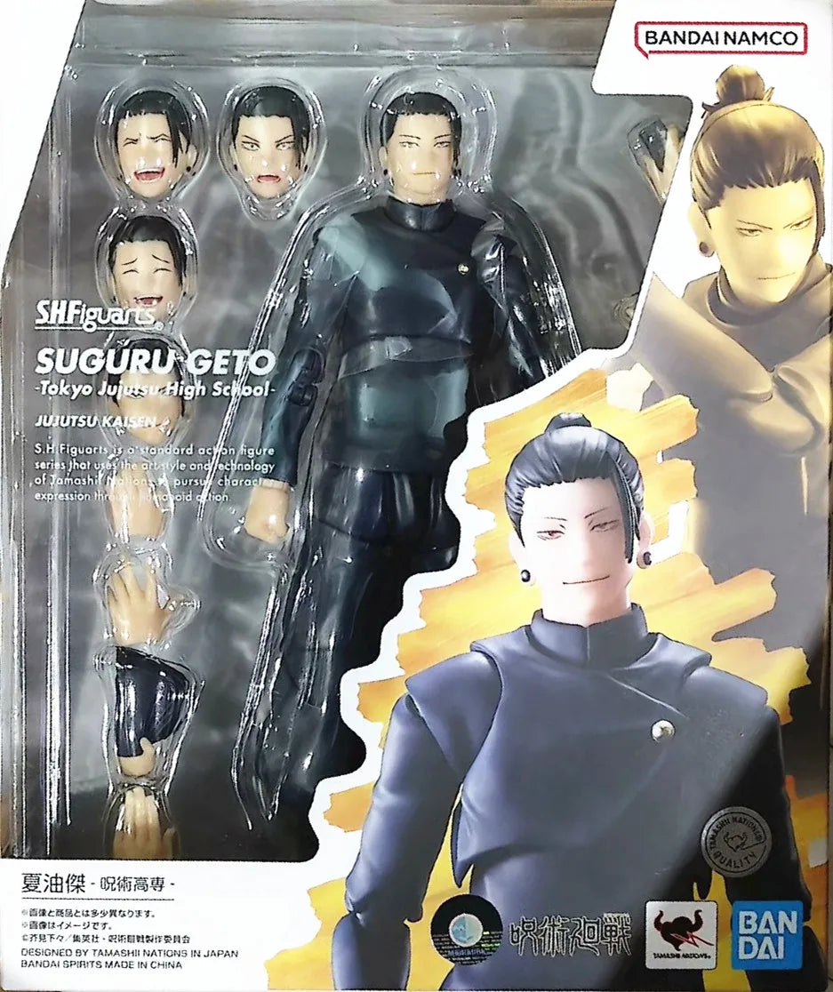 Bandai Original Jujutsu Kaisen Figure Gojo Satoru Itadori Yuji Fushiguro Megumi Kugisaki Nobara Anime Model Toy Gifts