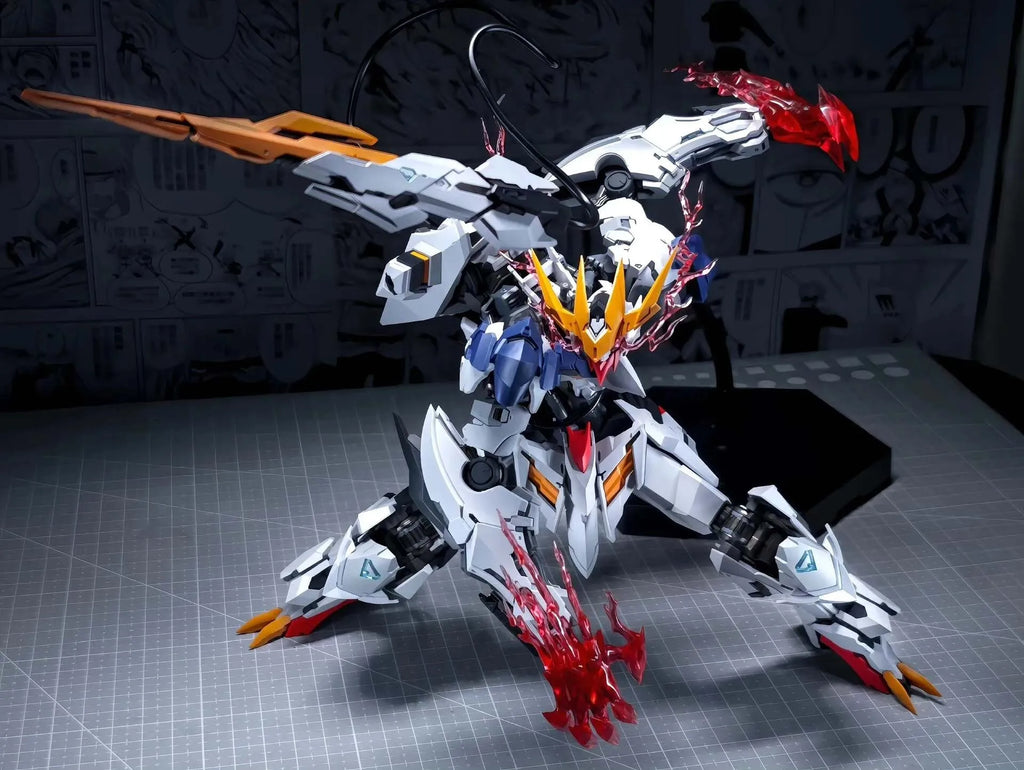 1/100 Wolf Model Barbatos Assembly Model Kit Wolf Technology Alloy Skeleton Action Figure Doll Statue Collection Model Toys Gift