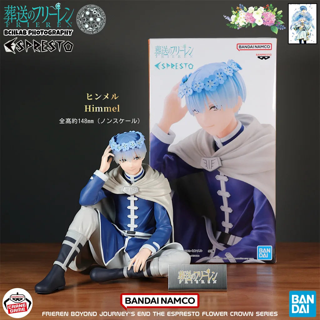 Bandai Original Frieren: Beyond Journey’S End Himmel Anime Action Figure Model Ornaments Frieren High Quality Pvc Figurines Gift