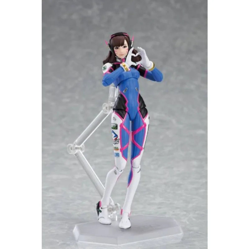 Max Factory Original Figma#408 D.Va Song Hana 140mm Anime Action Figures Toys for Boy Christmas Gift Collectible Model Ornaments