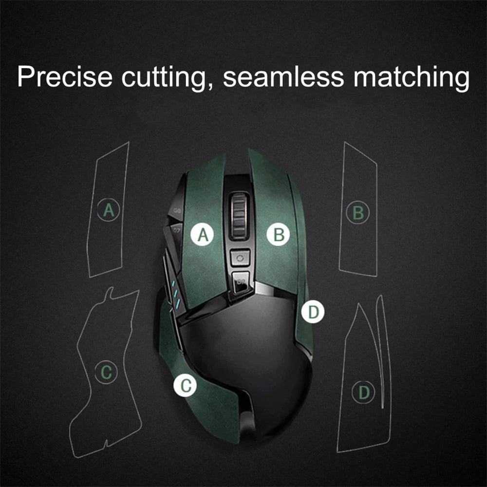 Mouse Anti-slip Grip Tape for Logitech G502 Micro Fiber Leather Sticker Ultra-thin Comfortable Sweat Resistant