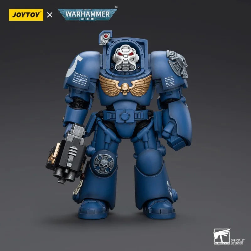 JOYTOY Warhammer 40K 1/18 Ultramarines Terminator Squad Movable Action Figure Model Warrior Kid Birthday Collectible Gift Toys