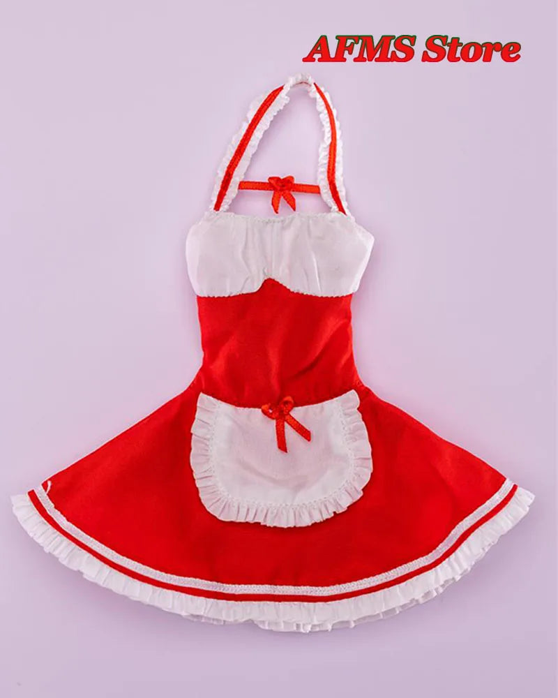 CCN6013 1/6 Women Soldier Sexy Gothic Maid Attire Cosplay Anime Sweet Lolita Servant Uniform Fit 12inch Action Figure Body