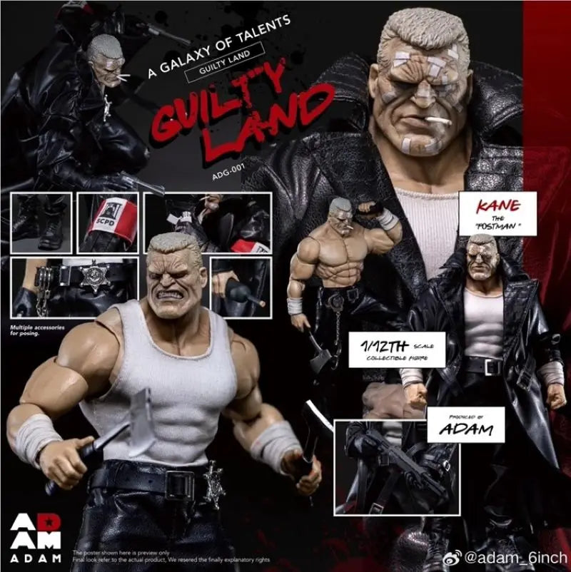 MUFF ADAM ADG-001 1/12 Soldier Postman Kane Full Set 6'' Action Figure Model Toy In Stock