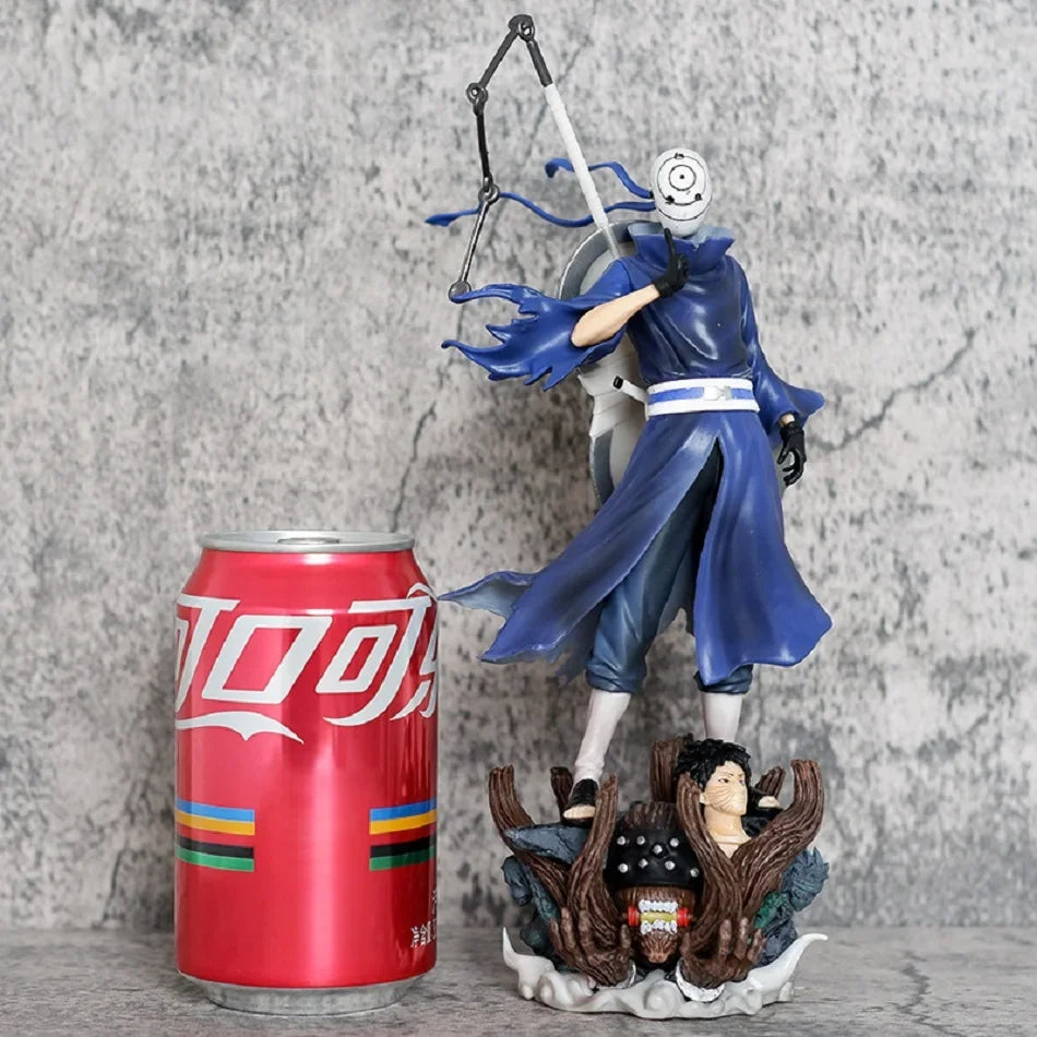 22 см НАРУТО Аниме Фигурки Учиха Обито Изправена Поза Скулптура Сцена Кукла PVC Модел Статуя Орнамент Колекция Играчки Подаръци