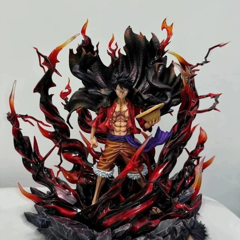 32cm One Piece Monkey D Luffy Wano Country Haki 32cm Gk Statue Collectible Figure Anime Model Desktop Decoration Gift For Fans