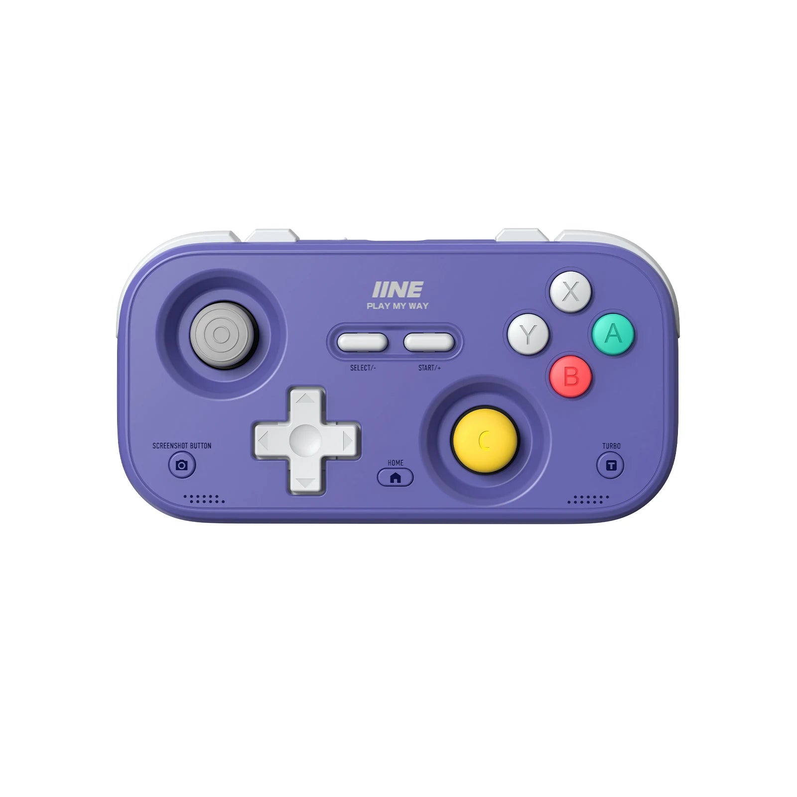 For IINE Pocket Retro Game Controller,1000Hz Recessed Stick, Hall Effect Joysticks,Portable Mini Gamepad Customizable Controls
