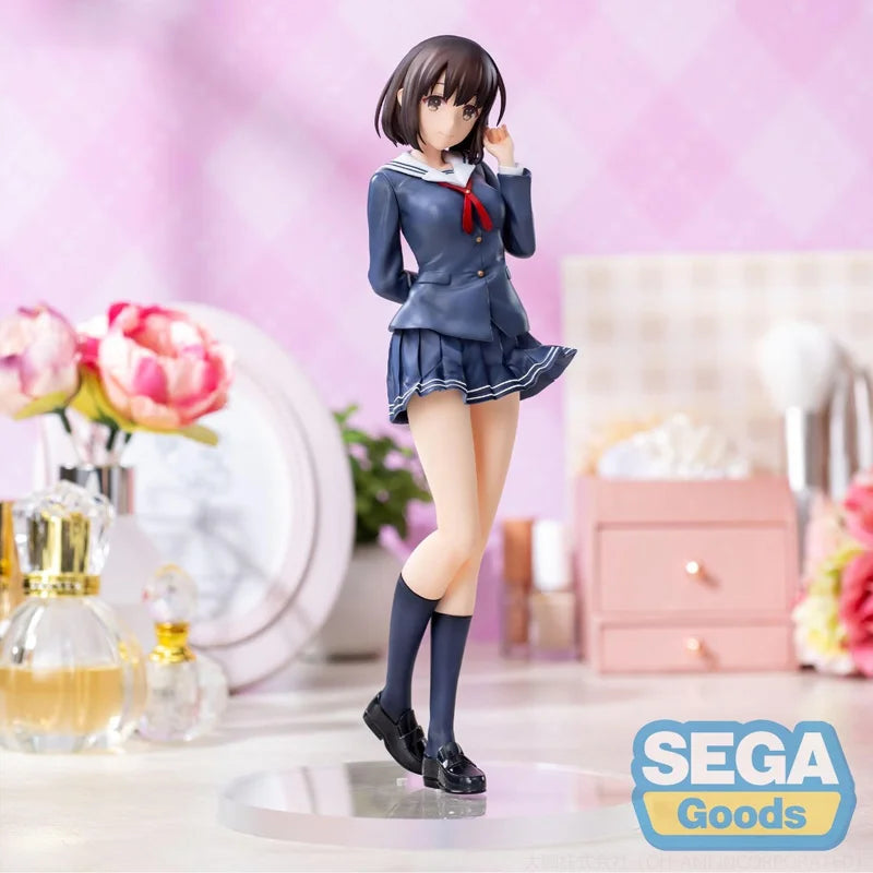 In Stock Genuine Sega Saekano -How To Raise A Boring Girlfriend Fine Luminasta Megumi Kato Uniform Ver. Model Toy Collectibles